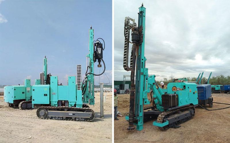 Hf385y 20-120m Solar Pile Drill Rig for Photovoltaic Solar Power Station