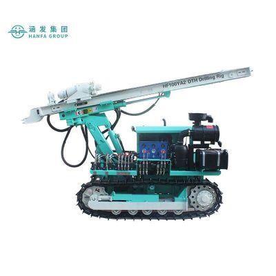Large Rotary Torque Hf100ya2 Hydraulic Crawler Mounted DTH Drilling Rig