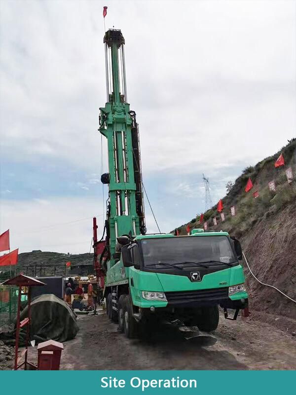 Hft600st Low Fuel Consumption Truck Mounted Water Well Drilling Rig