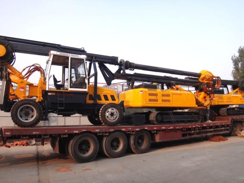25m Deep Rotary Hydraulic Water Well Drilling Rig Machine for Mud and DTH Borehole Drilling