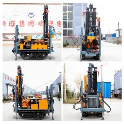 New Popular 2m Drill Mast Water Well Borehole Drilling Rig Machine 160m Drilling Depth Pneumatic Drill Rig with Price
