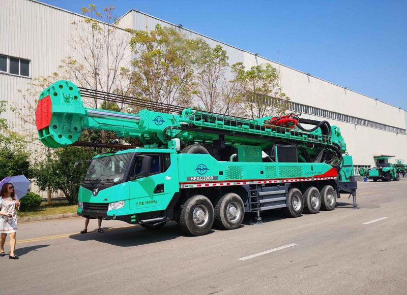 Conveniently Rotary Energy-Efficient Hydraulic Drilling Rig Truck Mounted