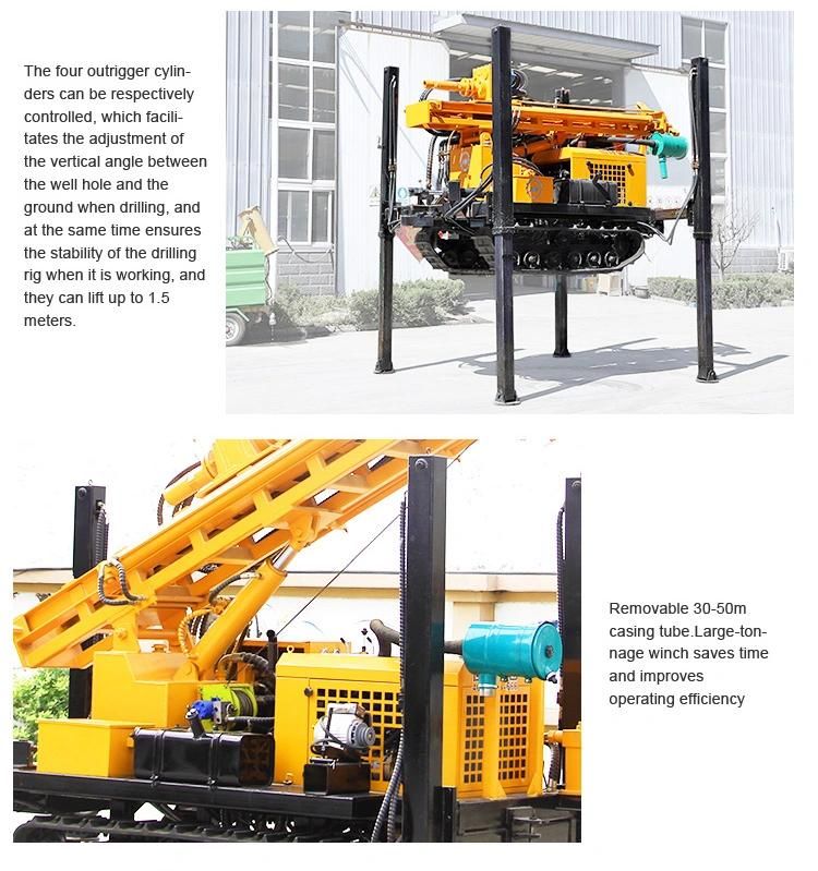 Factory Wholesale 200m Small Water Well Borehole Down-The-Hole Drill Rig