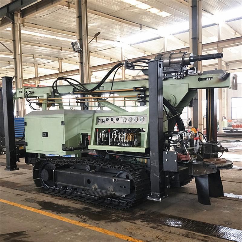 High Efficiency Low Cost Crawler Water Borehole Drilling Rig