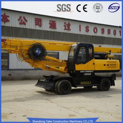 Wheeled Bore Well Drilling Machine Price for Sale
