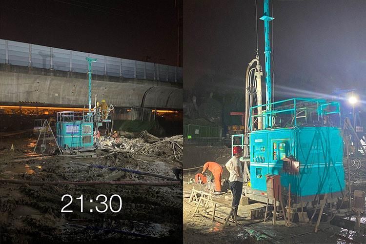 Low Emission Hfdg-150 Multi-Pipe Rotary Jet Drilling Rig
