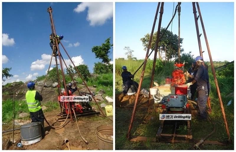 2022 Hot Sale Water Well Borehole Drilling Machine for 200m Soil Investigation Test