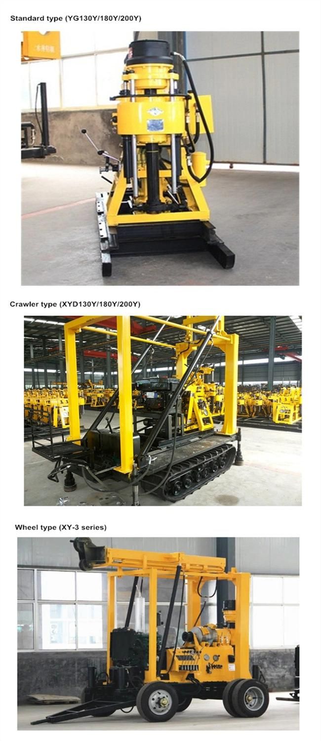 Full Hydraulic Core Drilling Rig Water Well Borehole Drilling Machine for Sale