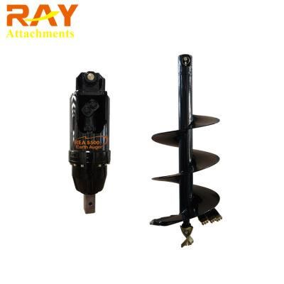 Ground Drill Earth Auger Hydraulic Drilling Auger Machine with Bullet Teeth