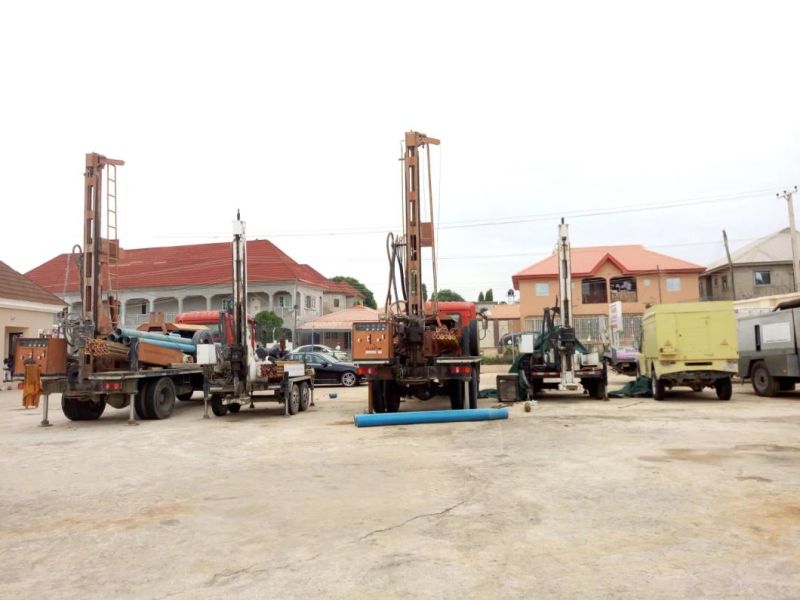 200m DTH Truck Mounted Air Compressor Geothermal Water Drilling Rigger