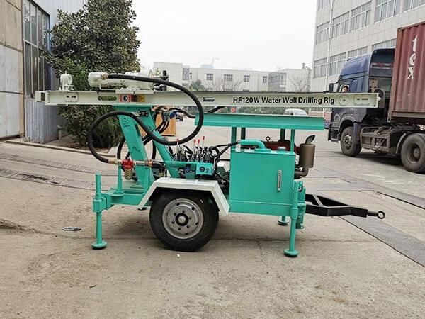 Hot Sale in Africa, Hf120W Agriculture Borehole Water Drilling Rig