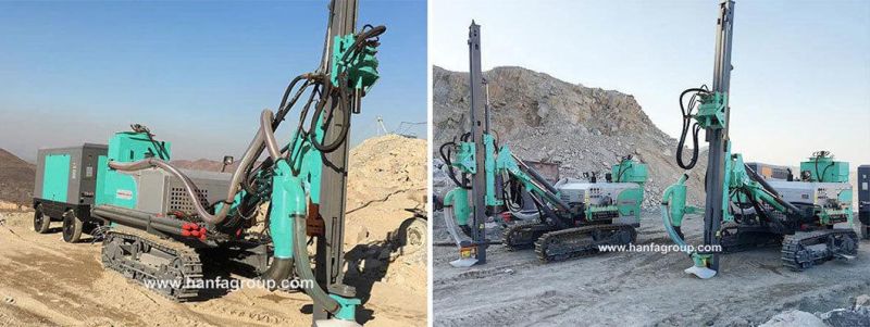 Heavy Engineering Track Two-Speed Hfg-45 DTH Separated Drill Rig