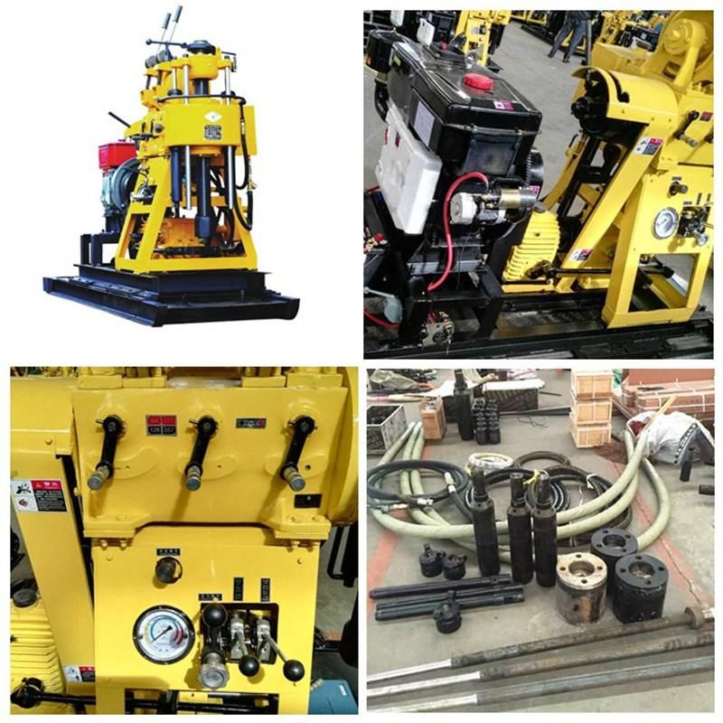 80m-200m Portable Diesel Water Well Drilling Rig