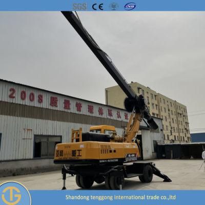Pile Bored Pile Wheel Cylinder Head Hydraulic System Auger Drilling Rig