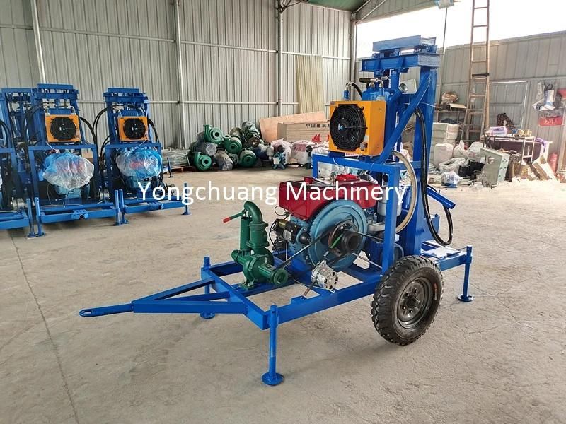 100m of Hydraulic Water Well Drilling Machine with Electric Start Function