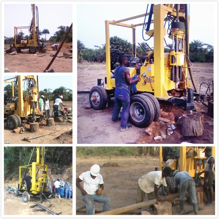 300m Water Well Trailer Mounted Mining Drilling Rig Machine