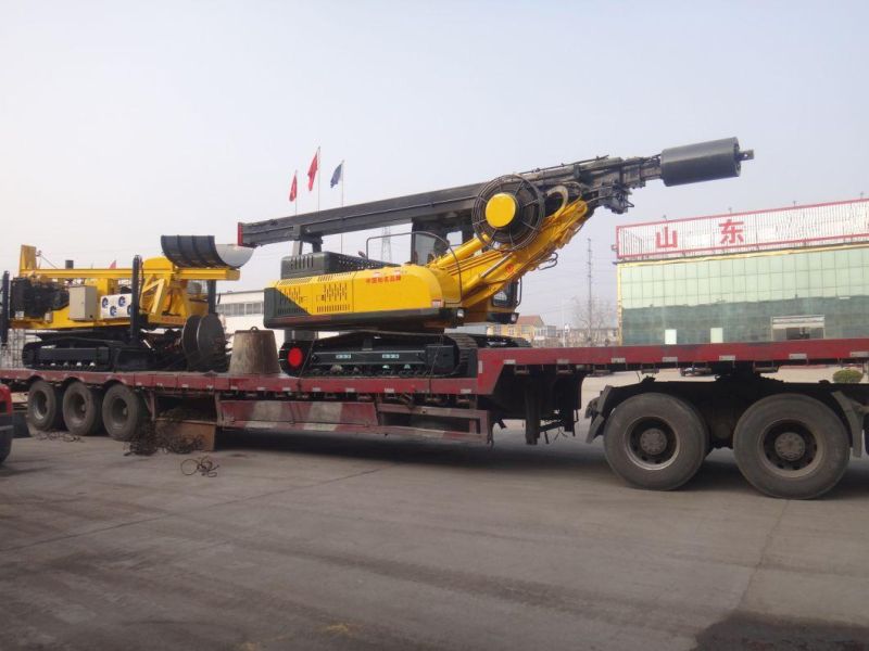 10m Customize Crawler Rotary Drilling Rig with Cummins Engine for Civil Construction