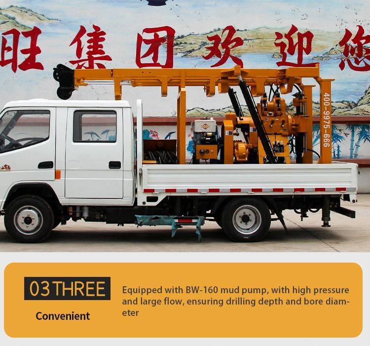 Truck Mounted Hydraulic Water Well Rotary Drilling Rigs for Sale