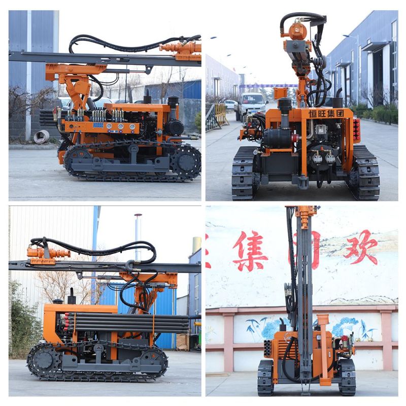 20m Mining Quarry Crawler Portable Hydraulic DTH Borehole Drilling Rig
