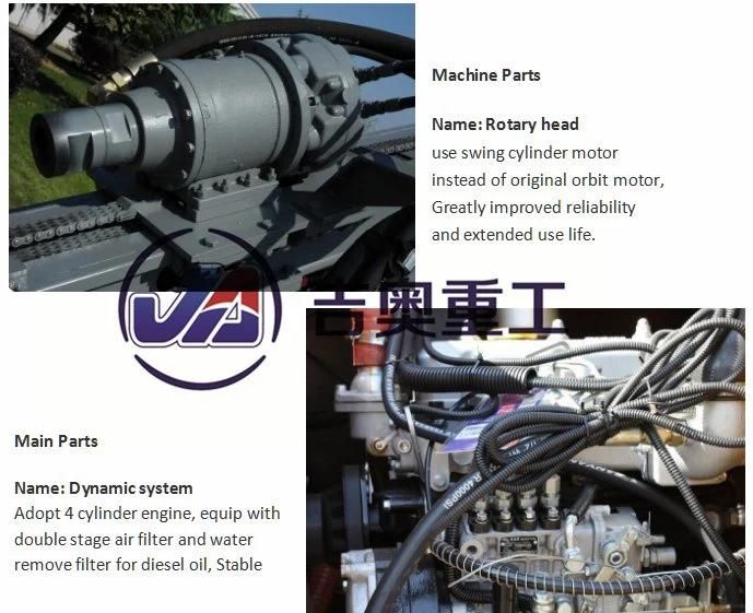 Borehole Blasting Usage and 4000kg Weight Crawler Mounted Drill Rigs