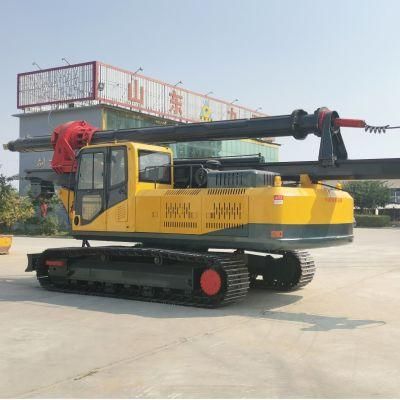 25m Deep Rotary Hydraulic Water Well Drilling Rig Machine for Mud and DTH Borehole Drilling