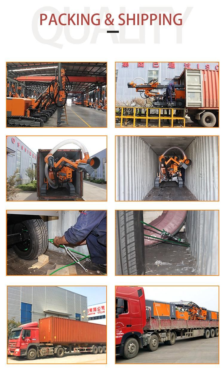 20m Mining Quarry Crawler Portable Hydraulic DTH Borehole Drilling Rig