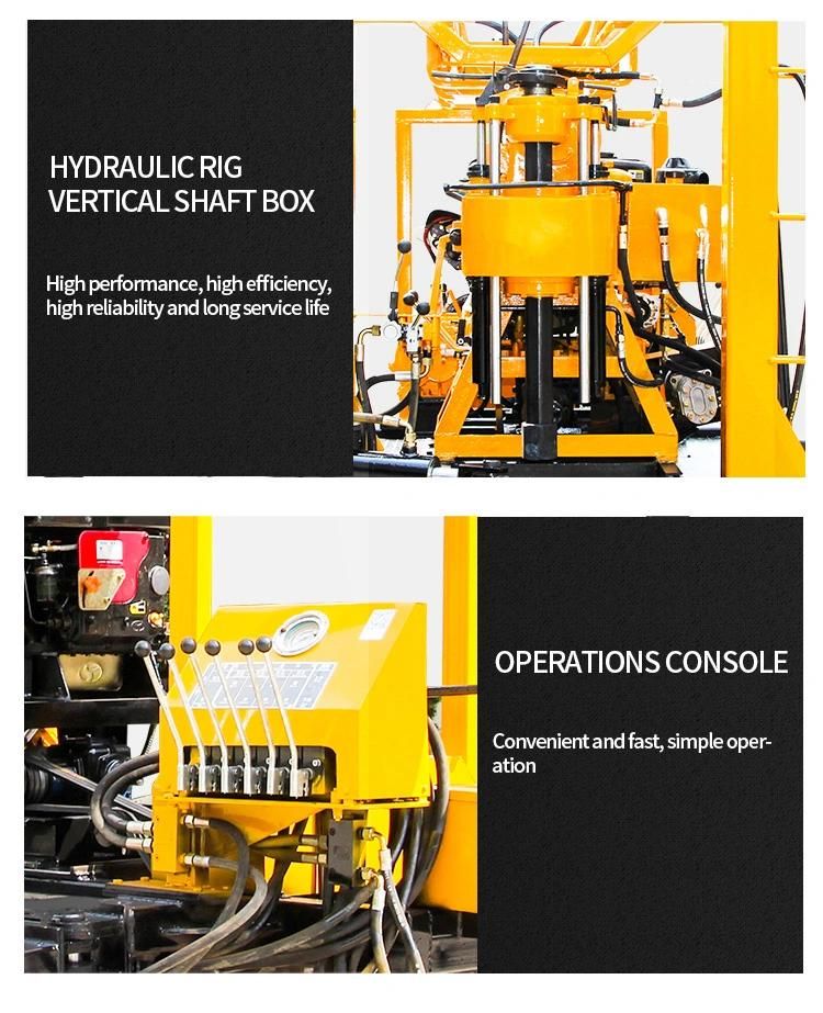 Mini Hw230 Track Mounted Crawler 200m Water Well Drilling Rig for Sale