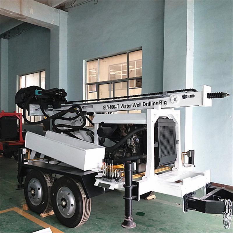 Trailer Mounted Hydraulic Water Well Drilling Rig