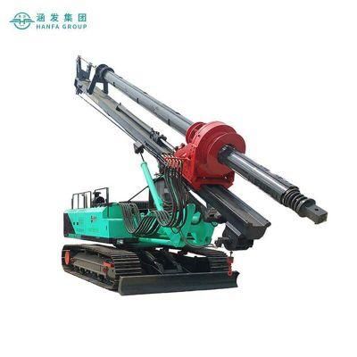 Hf340 Crawler Rotary Drilling Rig with Downhole Bit and Hammer