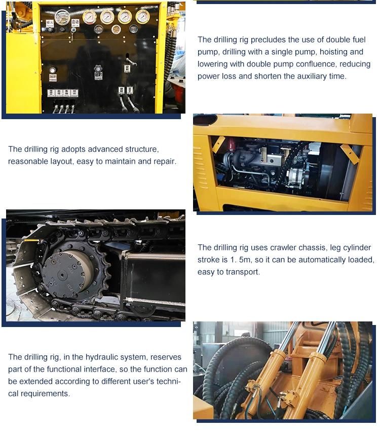 Multi Function Water and Pneumatic Rotary Water Well Drilling Rig