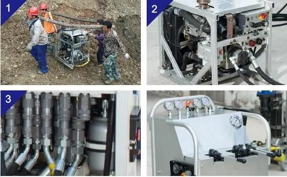 Portable Hydraulic Diamond Core Drilling Rig Hq/ Ntw/Btw