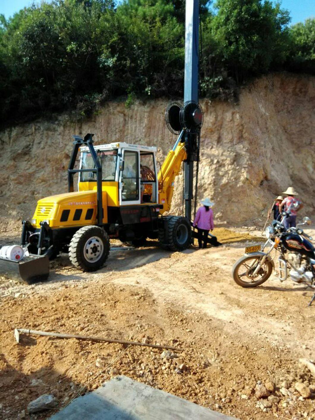 13m/15m/18m Hydraulic Wheel Water Drilling/Digging Machine for Foundation Pile Construction/Engineering /Borehole Drill/Diamond Drilling
