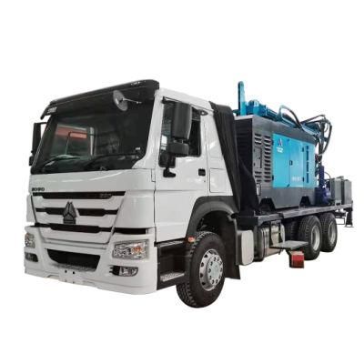 Factory Wholesale Truck Mounted Water Well Drilling Rig with Air Compressor