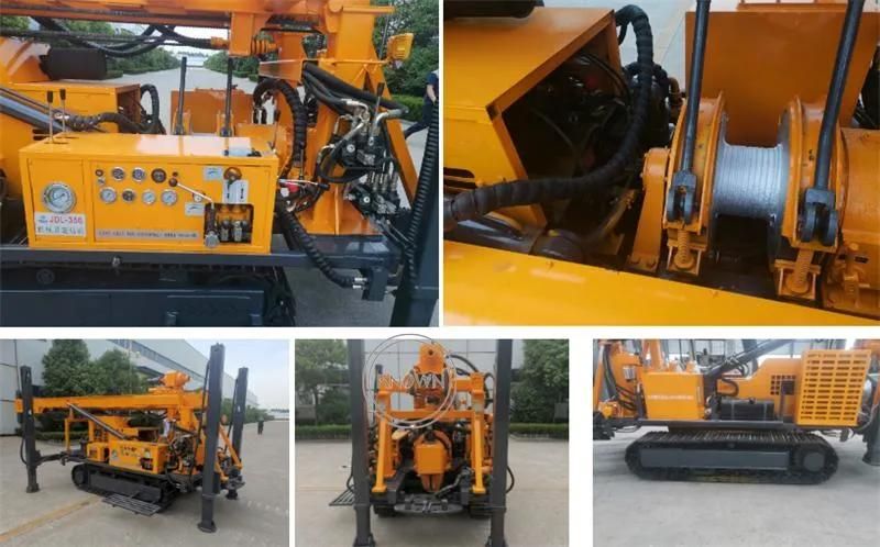 Construction Water Drilling Rig Machine Borehole Hydraulic Crawler Rock Borehole Drilling Machine Digge for Sale Trailer