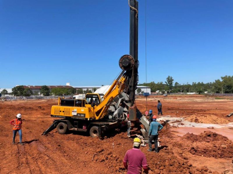 Dl-360 20m Wheeled Construction/Rotary Borehole Drilling Machine for Engineering Construction Foundation/Pile Drilling Equipment for Sale