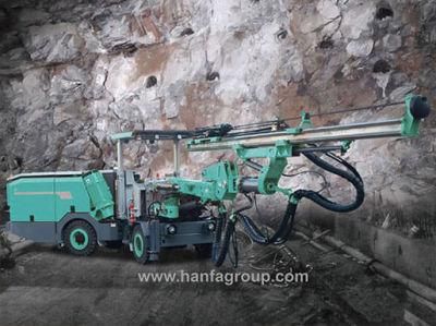 Hfj11 73.6kw Stable Underground Jumbo Drilling Rig with Diamond Bit