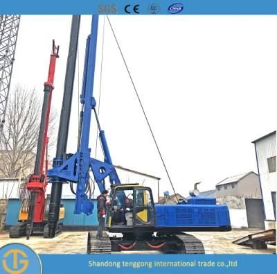 Mini Piling Auger Tractor Piling Machine Crawler Surface Drilling Rig