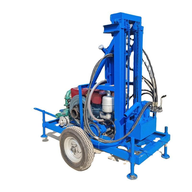 Portable Machine Well Drilling 100m Diesel Water Well Drilling Machine Electric Diesel Engine Water Well Drilling Machine Hydraulic Mine Drilling Rig