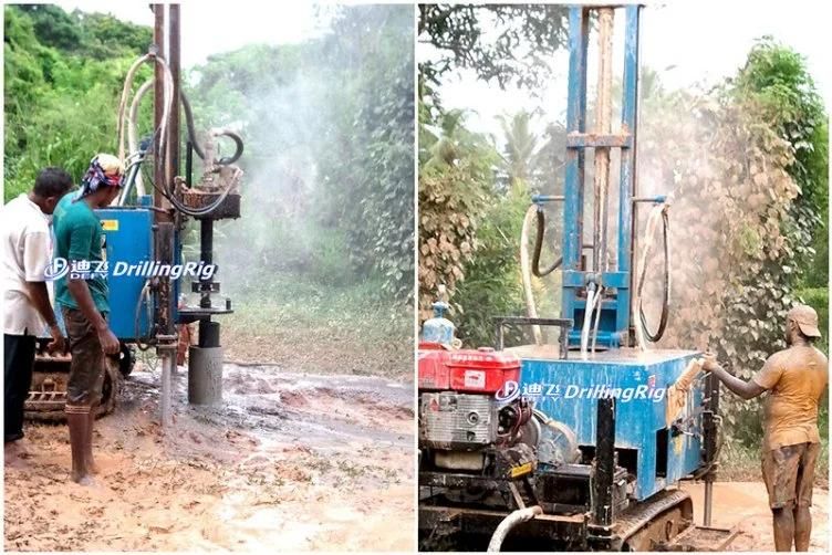 Portable DTH Powerful Borehole Drilling Rig for Hard Rock