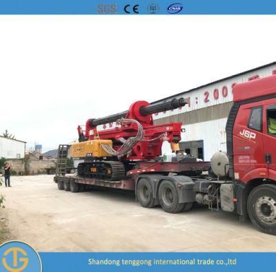 Hydraulic Oil Pile Crawler Rotary Diesel Engine Drilling Rig