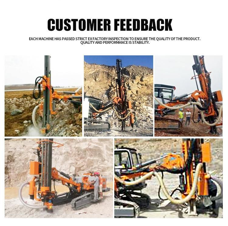 Professional Crawler Separated DTH Surface Drill Rig with Hole 90-310mm