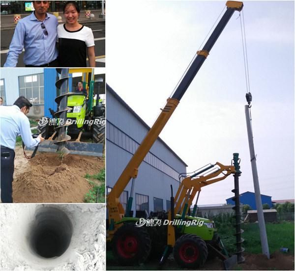 6m Depth Fully Hydraulic Control Pile Drilling Rig