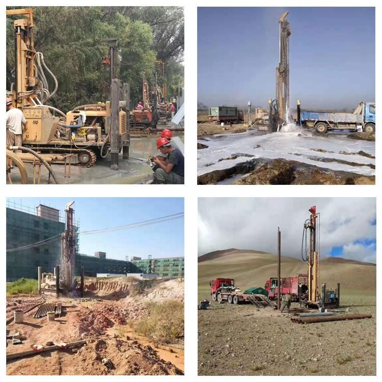 Cheap 200m Depth Bore Hole R100 Crawler Mounted DTH Water Well Drilling Rig
