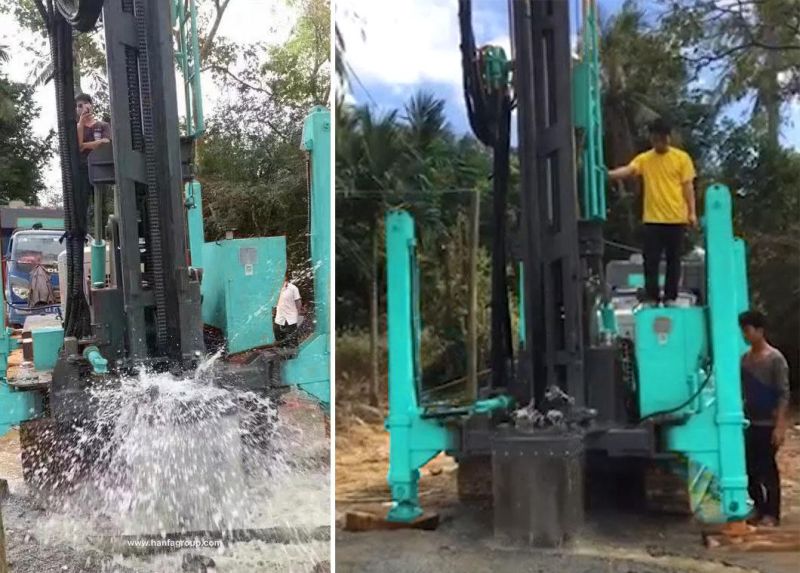 Hanfa Hfg-450 Rotary Borehole Water Well Drilling Rig for Selling