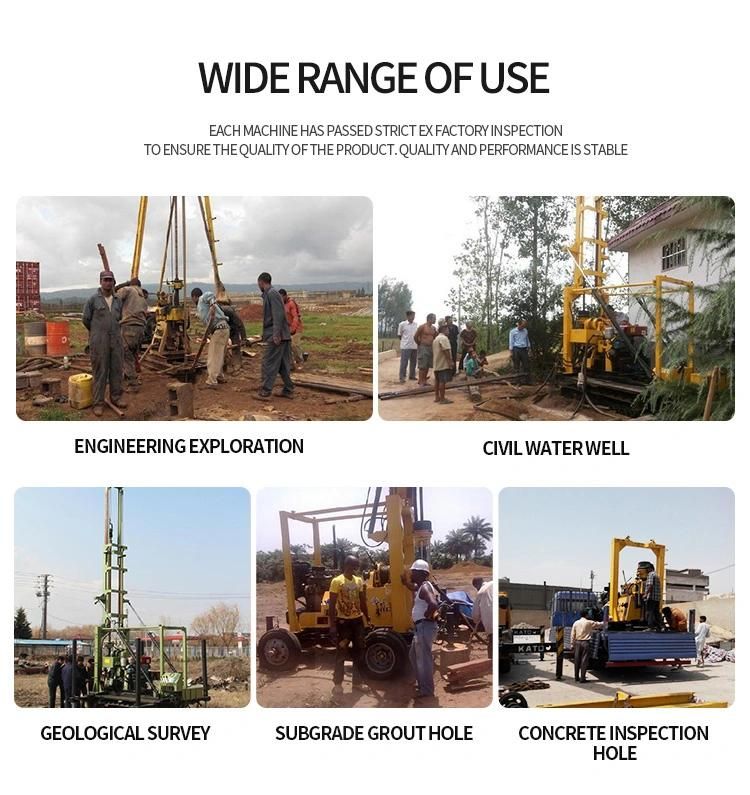 Mini Hw230 Track Mounted Crawler 200m Water Well Drilling Rig for Sale