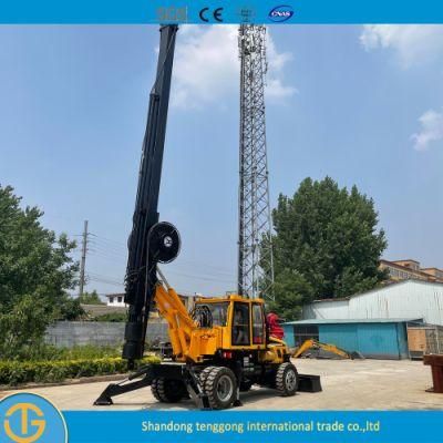 Crawler Pile Driver Bored Tractor Portable Drilling Rig for Sale Dl-180 Model