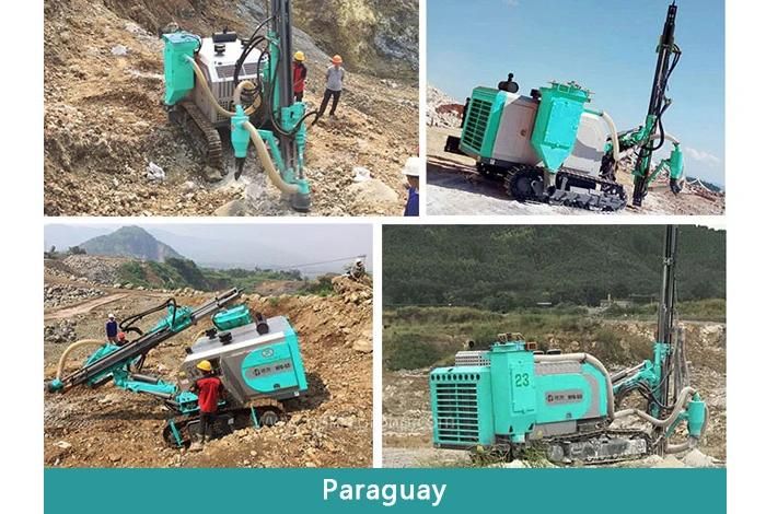 Hfg-53 20m Crawler Integrated DTH Air Hammer Rock Drilling Rig