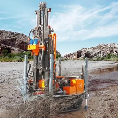 Pneumatic Drilling Rig Drilling Diameter 200mm Borehole Water Well Core Drilling Rig Machine with 2m Drill Mast