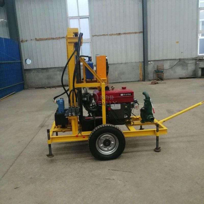 Diesel Drilling Rig Machine 22/35HP Portable Well Drilling Machine 100m Deepth Well Drilling Machine for Sale