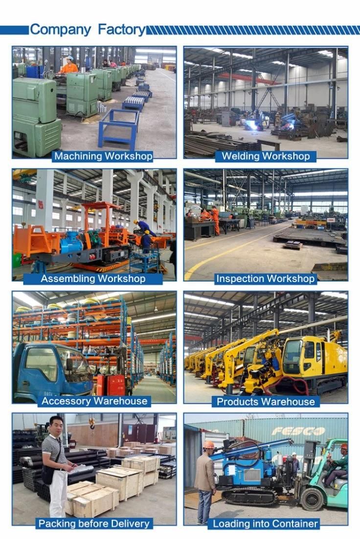 Portable Wheels Type Trailer Well Drilling Rig Machine